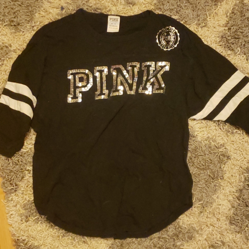 Pink sequence top
